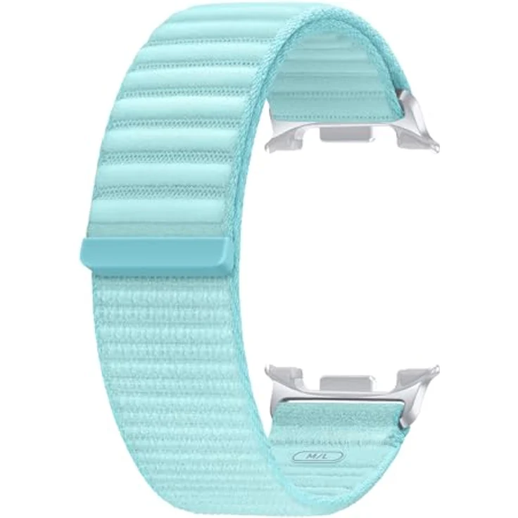 Samsung Fabric Band ET-SVL32 für Galaxy Watch8 | Watch8 Classic, Stoffband mit Klettverschluss, flexible Armbandlänge, mint, Original Zubehör – Bild 1