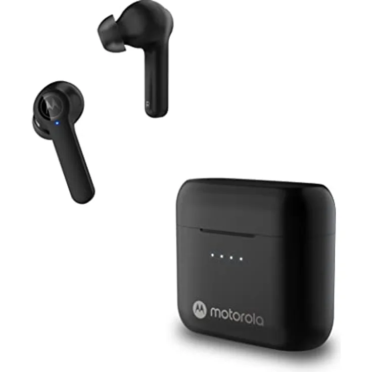 Motorola Sound Moto Buds-S ANC - Kabellose Kopfhörer In Ear - Bluetooth - Active Noise Cancellation - Wasser- und Schweißfest - Schwarz