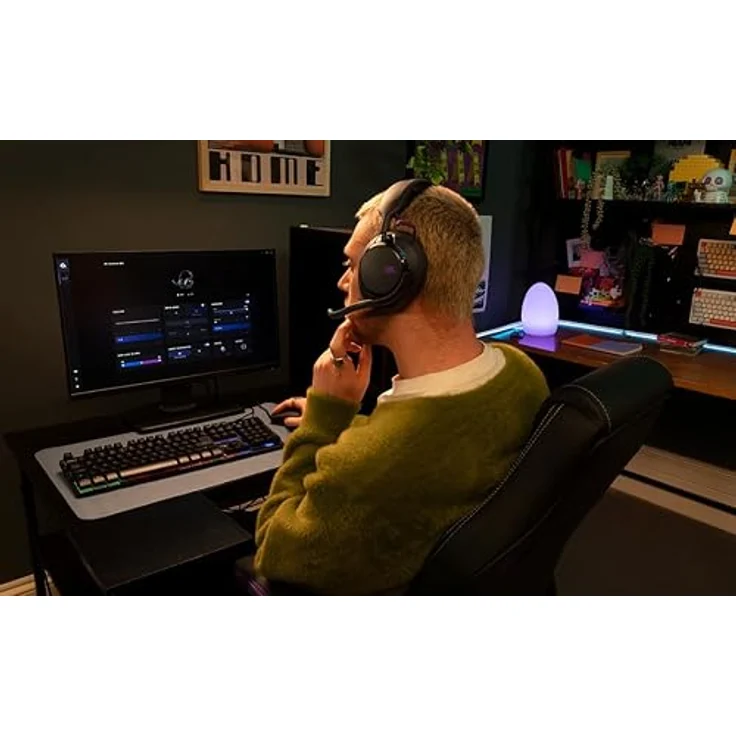 JBL QUANTUM 850, Over-ear Gaming-Headset mit adaptivem Noise-Cancelling, Bluetooth 5.3, Schwarz/Lila – Bild 5
