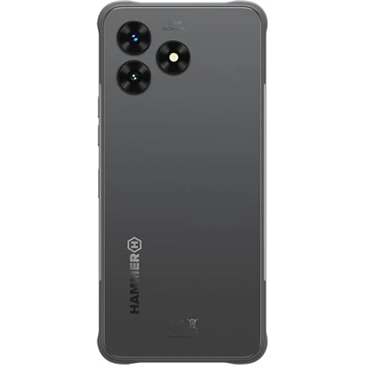 Hammer H Blade Va 5G Ultra-Robustes Smartphone, 6,56 Zoll, 128/1T GB, Android 14, 50mpx Kamera, NFC, Volte, Grau – Bild 3