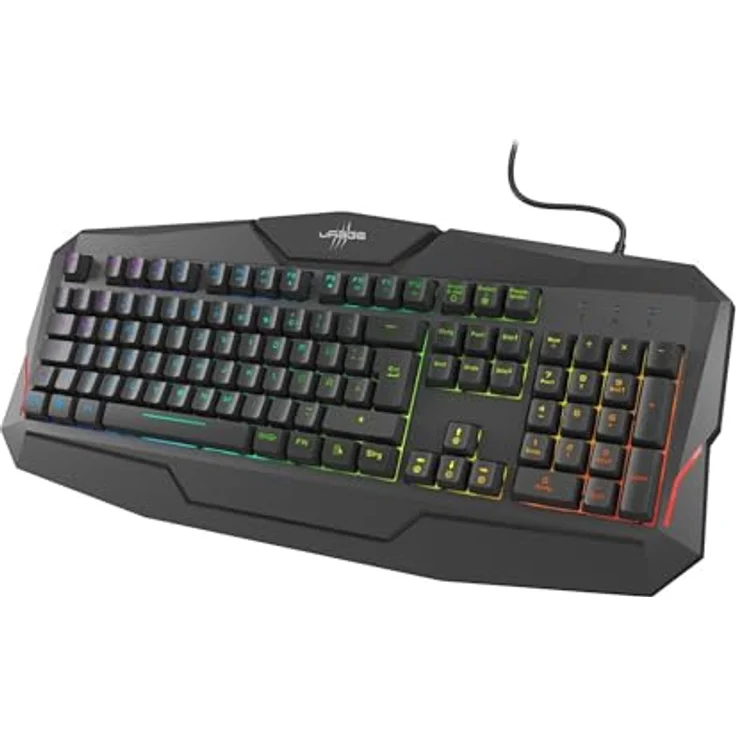 uRage Gaming-Keyboard Exodus 210 Illuminated, Handballenauflage, kabelgebunden, schwarz – Bild 3