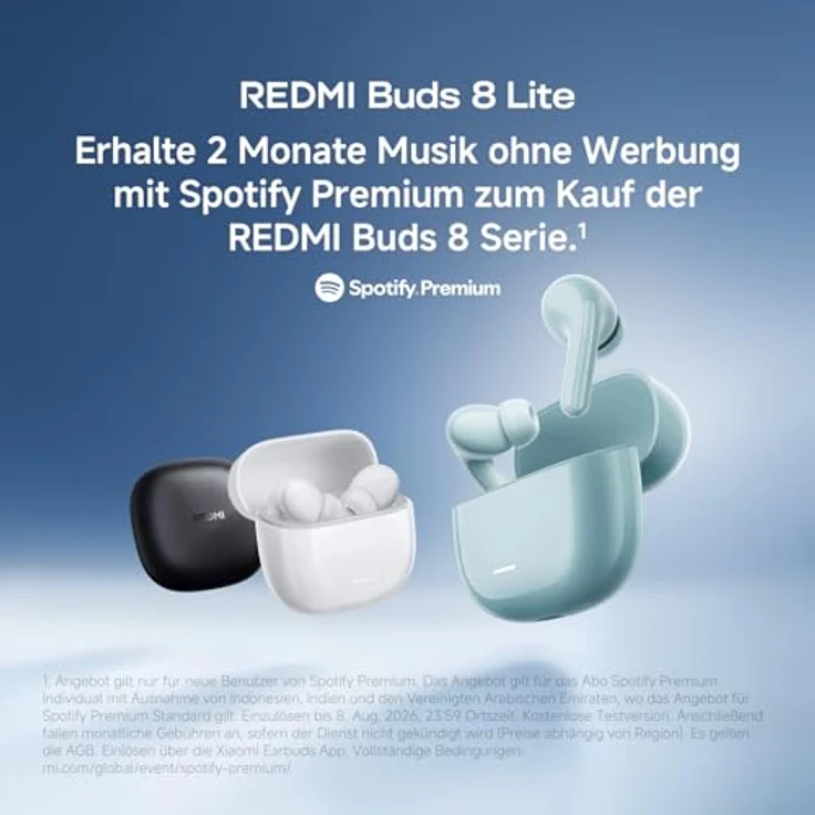 Xiaomi Redmi Buds 8 Lite, True-Wireless-In-Ear-Kopfhörer mit langer Akkulaufzeit, weiß – Bild 4