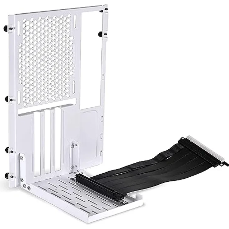 Lian-Li O11D-1W-4 Mini Riser Card + PCI-Slot-Blende - PCIe 4.0, 200 mm, weiß