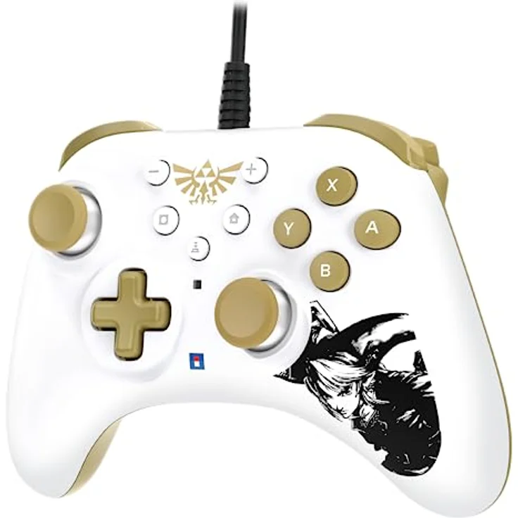 HORI Nintendo Switch HORIPAD Turbo (The Legend of Zelda) Ergonomic Wired Controller Pad - Offically Licensed by Nintendo – Bild 3