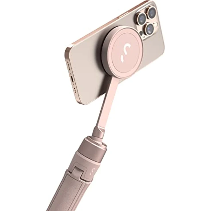 ShiftCam SnapGrip – Mobiler Batteriegriff mit kabellosem Auslöser – Magnetische Halterung lässt sich an jedem Telefon anbringen – integrierte Powerbank mit kabellosem Qi-Laden (Chalk Pink, SnapGrip – Bild 4