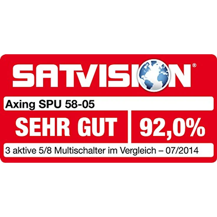 Axing SPU 58-05 Multischalter 5 in 8, SAT aktiv, Quad-tauglich (Schaltnetzteil) – Bild 3