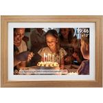 Denver Frameo PFF-1543LW 39,6cm (15,6") Digitaler Bilderrahmen, Braun, Wi-Fi, Touchscreen, 16GB Flash-Speicher