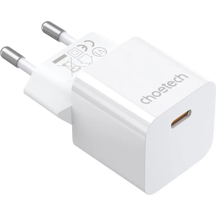 Choetech PD5010 USB-C 20W Wandladegerät - Weiß, Power Delivery 3.0, kompakt & reisetauglich, Sicherheitsschutz