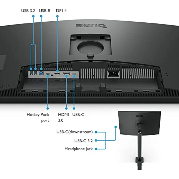 27" BenQ DesignVue PD2706U - 3840x2160 - IPS - 90W USB-HUB - KVM Switch - 5 ms - Bildschirm – Bild 6