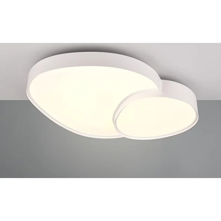 Trio Leuchten Deckenleuchte Rise 647519231, Metall Weiß matt, Schirm Kunststoff Weiß, 45W LED, Dimmbar, Lichtfarbe einstellbar – Bild 2