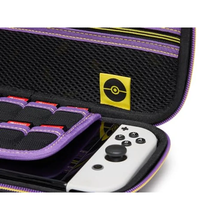 POWERA Protection Case für Nintendo Switch, Mehrfarbig, mit Fleecefutter, integrierter Spielständer und Stauraum für 9 Softwarekarten – Bild 8
