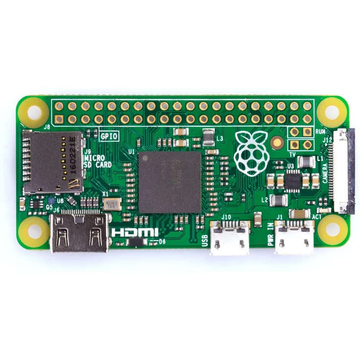 Raspberry Pi Zero v1.3, kompakter Einplatinencomputer mit Mini-HDMI, Micro-USB und unbestücktem 40-Pin GPIO Header