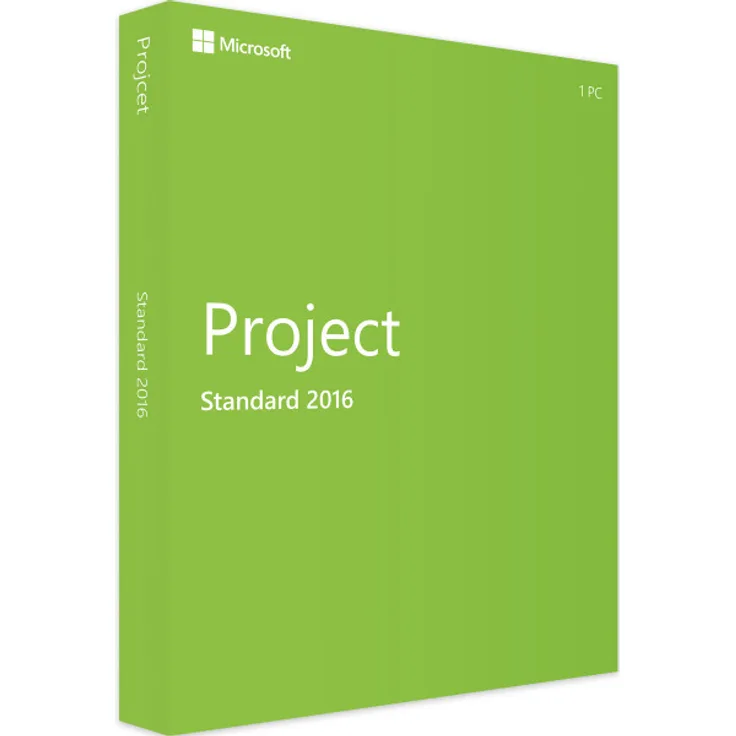 Microsoft Project 2016 Standard, Projektmanagement-Software für Windows, Einzelplatzversion mit Gantt-Diagramm-Funktion
