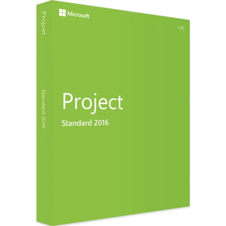 Microsoft Project 2016 Standard, Projektmanagement-Software für Windows, Einzelplatzversion mit Gantt-Diagramm-Funktion