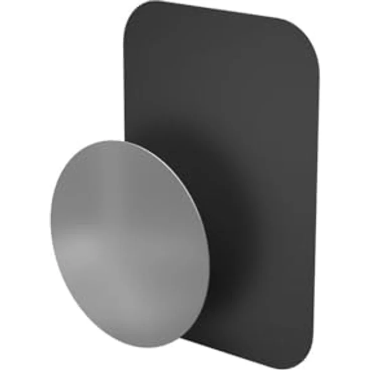 HAMA Auto-Handyhalterung "Magnet" Ersatz-Metallplatten, Silber, hochwertige Metallplatten, vielseitige Kompatibilität, runde und rechteckige Form – Bild 1