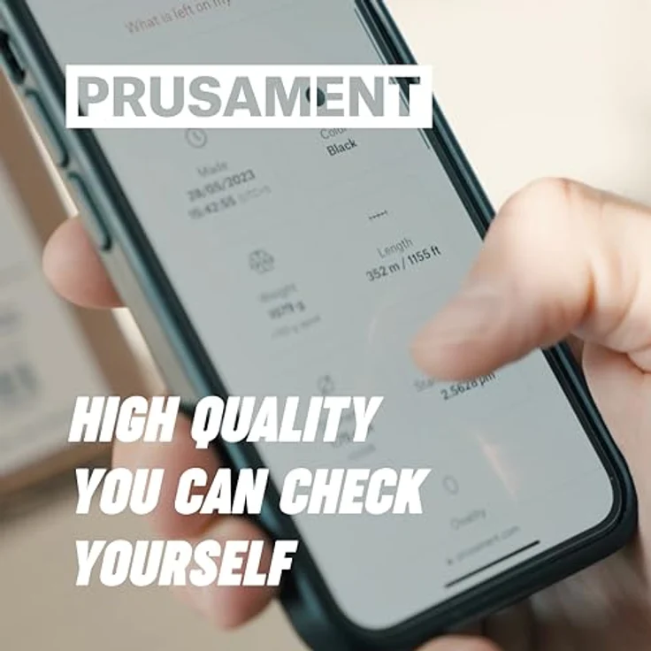 Prusa Prusament PLA Galaxy Silver 1kg, 3D Filament 1.75 mm, Silber, Grau, hohe Schichthöhe von 50 Mikrometer – Bild 9
