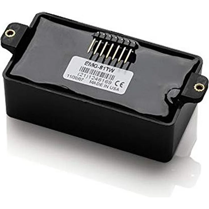 EMG EMG 81TW Black, aktiver Humbucker & Single Coil Tonabnehmer für E-Gitarre, mit Solderless Installation, schwarze Kappenfarbe – Bild 3