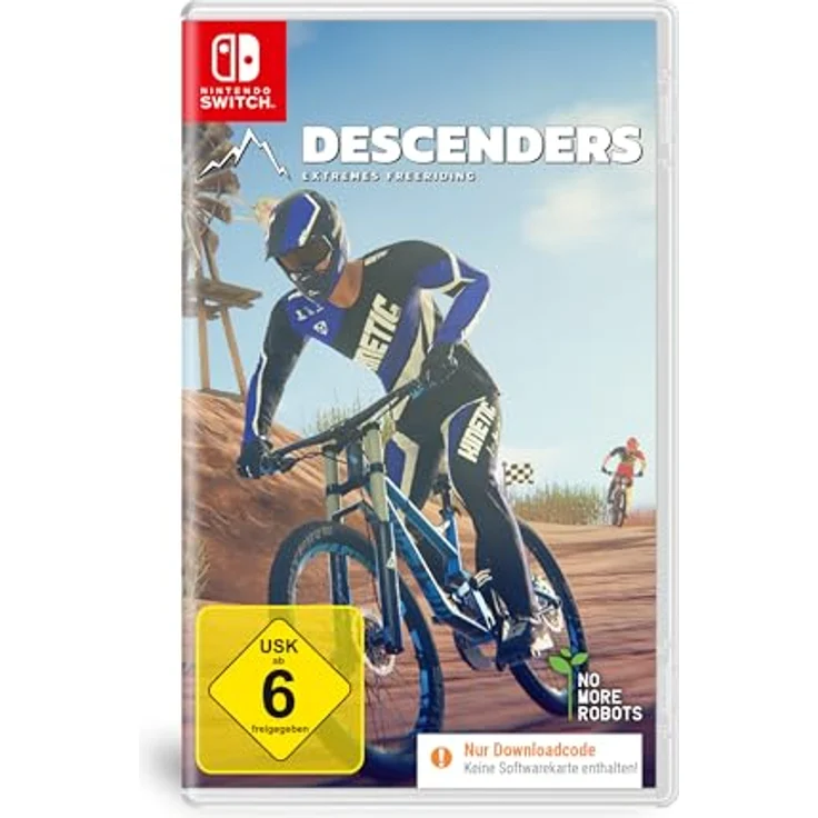 Fireshine Games Descenders (Code in Box - Nintendo Switch) [Blu-ray], realistisches Gameplay, anpassbare Bikes, herausfordernde Strecken, dynamische Umgebung – Bild 1