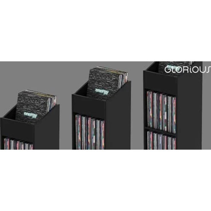 Glorious Record Rack 330 black - Preisvergleich – Bild 3