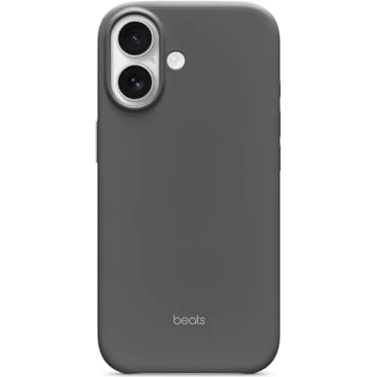 Beats iPhone 17 Case, MagSafe mit Kamerasteuerung, matte Außenseite, Mikrofaser-Innenfutter, Granitgrau