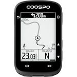 COOSPO Fahrradcomputer Real Road CS500, GPS mit 45 Stunden Akkulaufzeit, 2,5-Zoll LCD-Display, IPX7, BLE5.0 & ANT+
