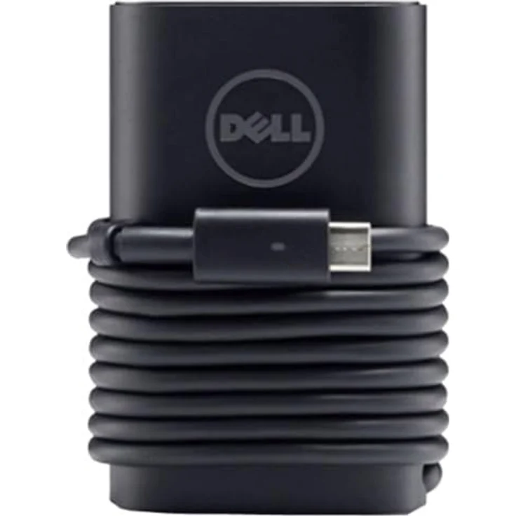 Dell USB-C AC Adapter (90 W) für Dell Notebooks, robustes Netzteil mit Power Cord, Schwarz – Bild 1