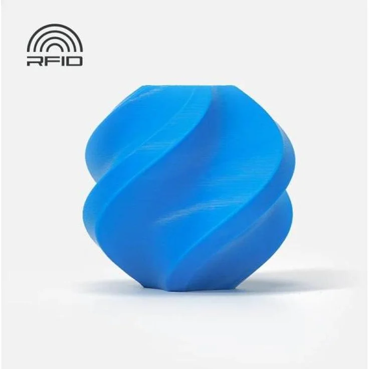 Bambu Lab PLA Basic Refill - Cyan - 1.75mm, 1000 g 3D Filament mit RFID und wiederverwendbarer Spule, Blau – Bild 2