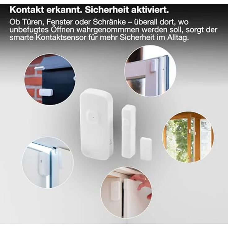 LEDVANCE SMART WIFI Kontaktsensor für Smart Home, kabellos, weiß, Steuerung via App, wiederaufladbarer Akku, USB-C Ladeanschluss – Bild 5