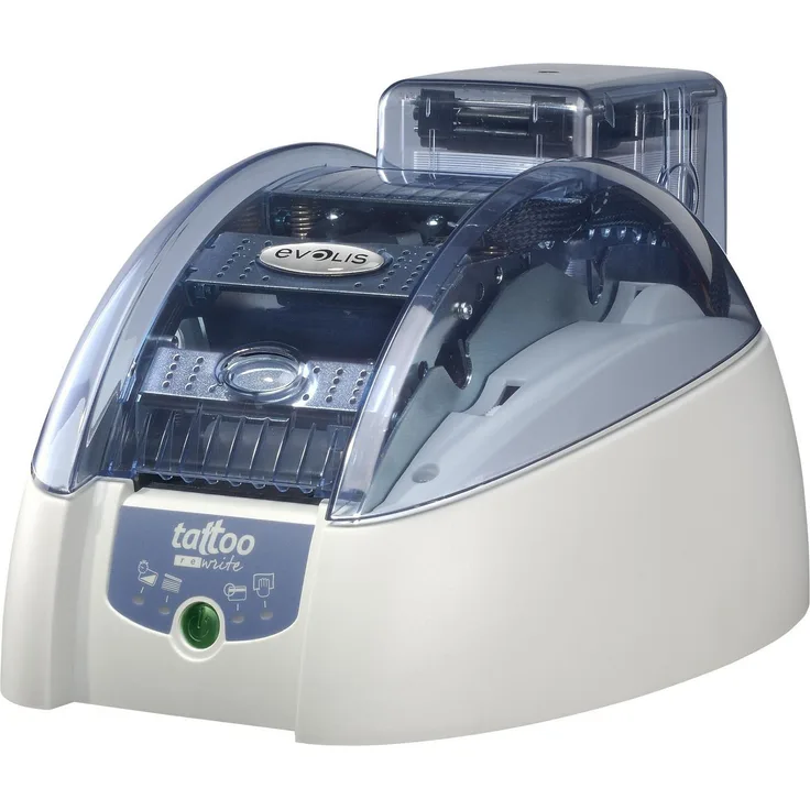 Evolis Tattoo2 RW, Single Sided Etikettendrucker (300 dpi), Blau