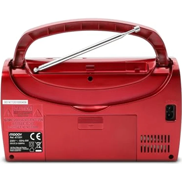 Metronic 477201 Tragbares Radio Rot – Bild 5