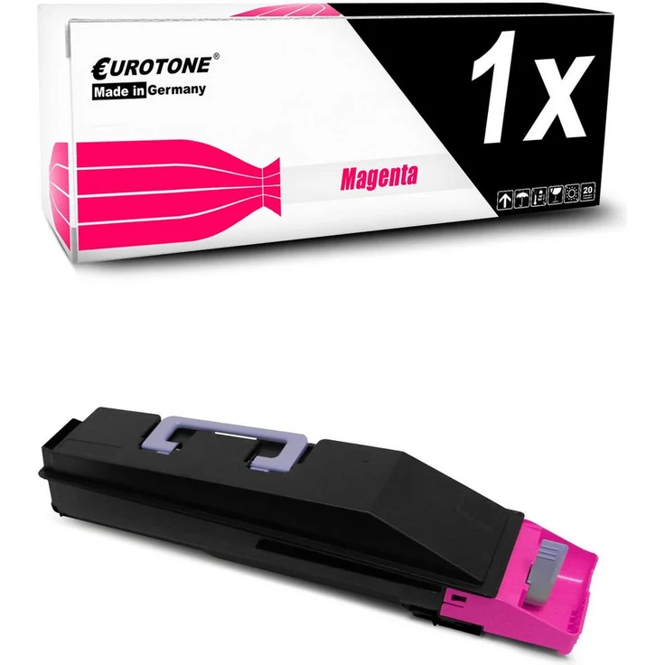 Eurotone Tonerkartusche TK865, TK865M, kompatibel für Kyocera, Magenta, 1er-Pack mit bis zu 12.000 Seiten Druckleistung