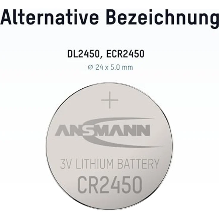 ANSMANN 5020112 Knofpzelle Batterie Lithium CR2450 - 3V – Bild 3