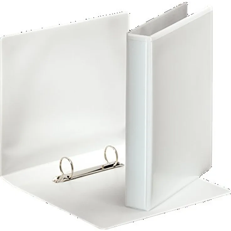 Esselte Präsentationsringbuch A5, 25 mm Ringdurchmesser mit 2 D-Ring Mechanik und 2 Außentaschen