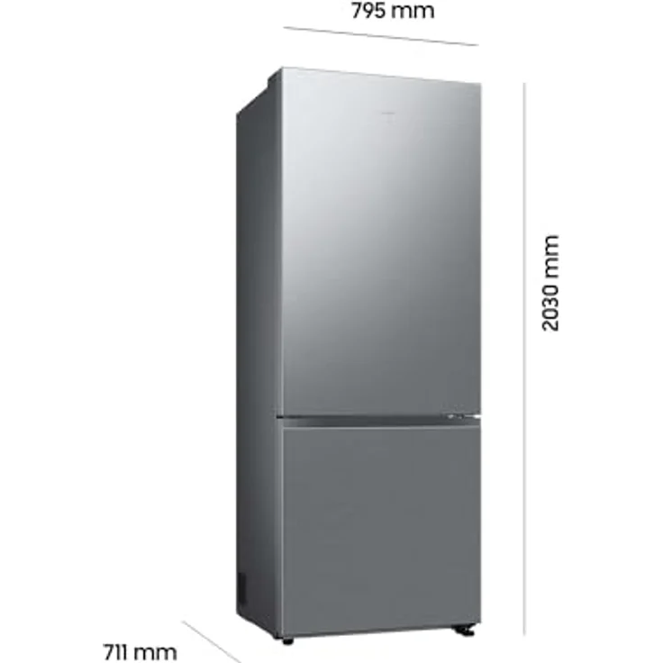 Samsung Kühl-/Gefrierkombination mit 75 cm Breite und Twist Ice Maker, 538 L Edelstahl Look – Bild 1
