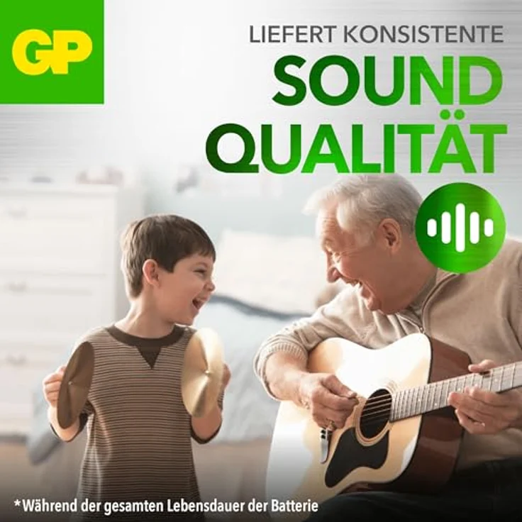 GP Batteries ZA10, 6er Pack Zink-Luft Knopfzellen für Hörgeräte, 1,45 V, Gelb – Bild 6