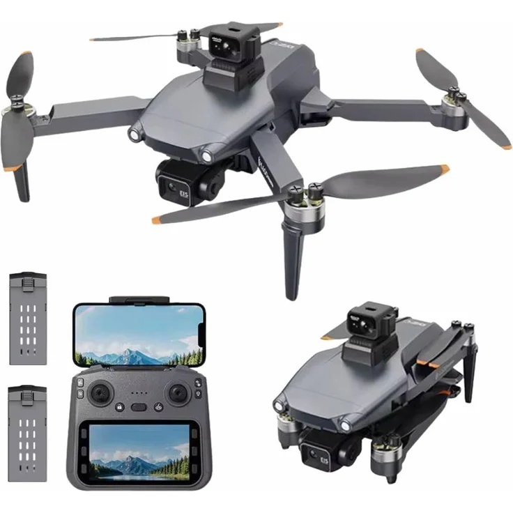 DIYARTS RC-Quadrocopter L600 Pro Max, GPS Drohne mit 4K Kamera, 3-Achsen-Gimbal, 56 Min. Flugzeit, 3 km Reichweite, faltbar mit Tragetasche