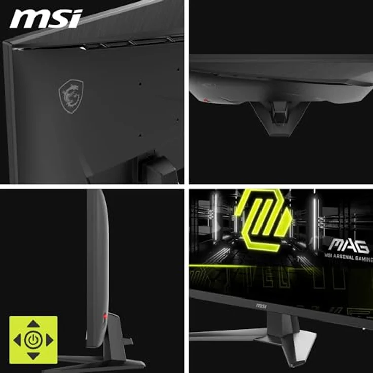 MSI MAG 272F, 27 Zoll FHD Gaming-Monitor, 200Hz, 0,5ms, HDR Ready, AMD FreeSync Premium, Eye Care, schwarz – Bild 5