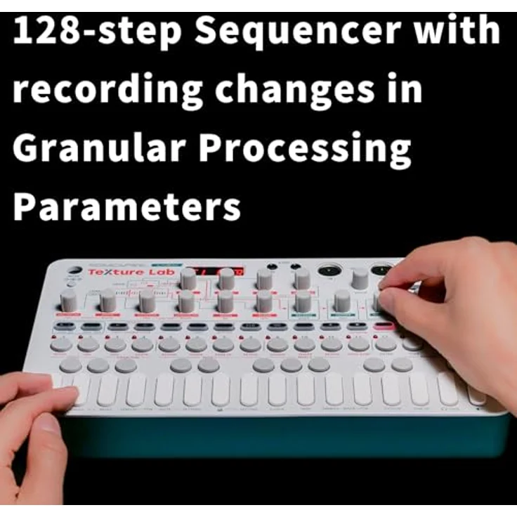 SONICWARE LIVEN Texture Lab Granular Sampler + Effektprozessor, Flexible Granular-Synthese, 128-Step-Sequencer, 6 HQ Shimmer-Reverbs – Bild 5