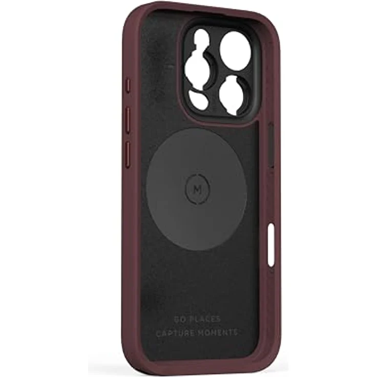 Moment Case MagSafe für iPhone 16 Pro, Schlanke TPU-Hülle mit robustem Schutz, Rot, inkl. 2 Drop-In Lens Mounts – Bild 3