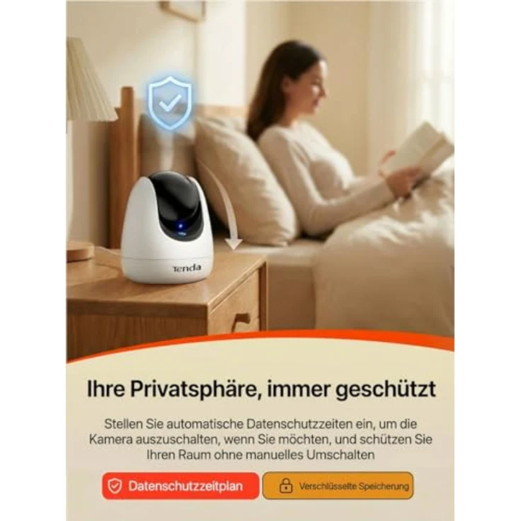 Tenda CP3 Sicherheitskamera IP-Sicherheitskamera Indoor Kuppel 1920 x 1080 Pixel Decke-Wand-Schreibtisch (CP3) – Bild 4