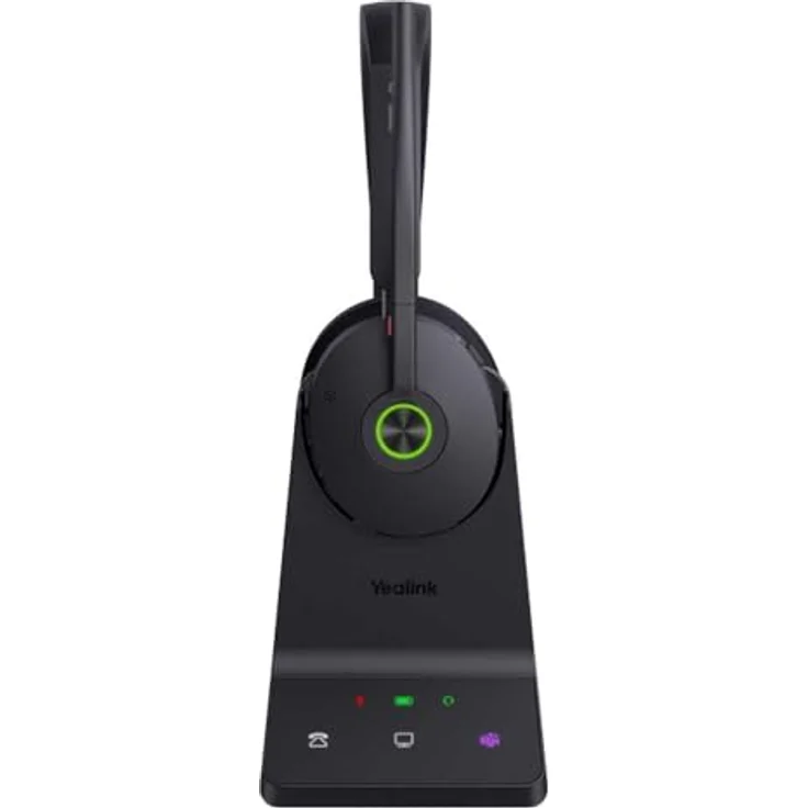 Yealink WH68 ANC UC, Headset mit Active Noise Cancelling und Basisstation – Bild 2