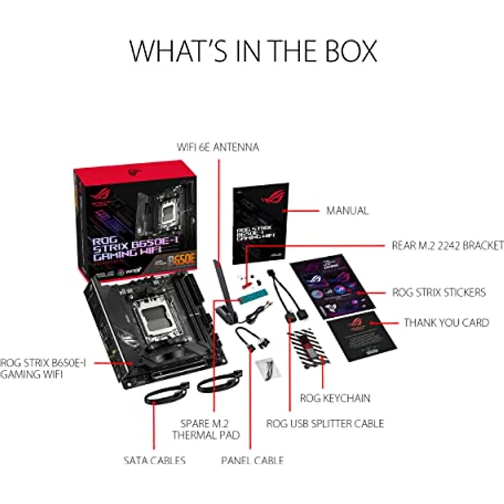 ASUS ROG STRIX B650E-I GAMING WIFI Mainboard Sockel AMD AM5 – Bild 5