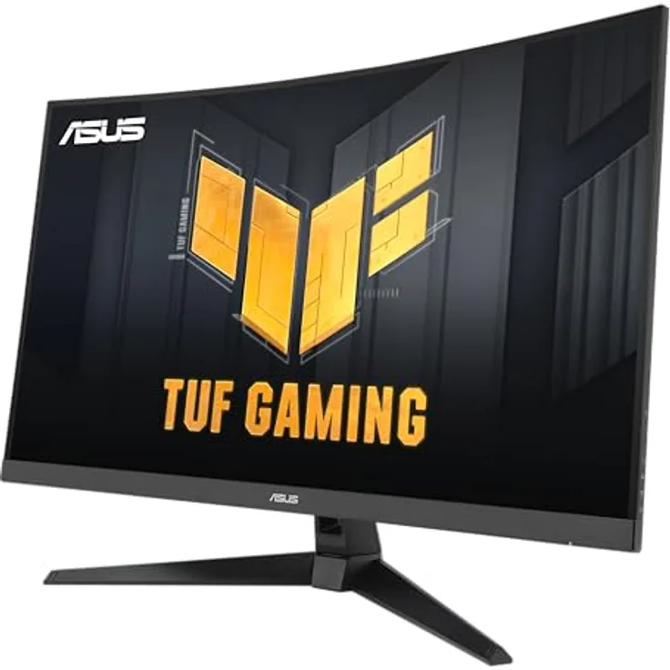 ASUS TUF Gaming VG32WQ3B Curved Monitor - 32 Zoll WQHD, 180 Hz, 1ms GtG, FreeSync, AdaptiveSync, HDR 10, Fast-VA Panel, 16:9, 2560x1440, DisplayPort, HDMI, Speaker