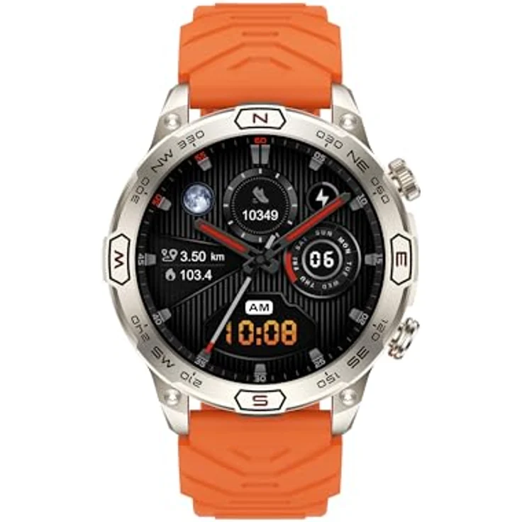 VALDUS VD36 PRO (2025) Silver, Gesundheitsuhr Smartwatch mit AMOLED Display, Telefoniefunktion und unzerstörbarem Design – Bild 1