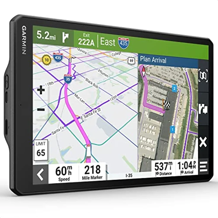Garmin dēzl LGV 1010 MT-D EU, LKW-Navigationsgerät mit 8" Farbdisplay, vorinstallierten EU Karten, fahrzeugspezifischem Routing und Echtzeitdiensten – Bild 1
