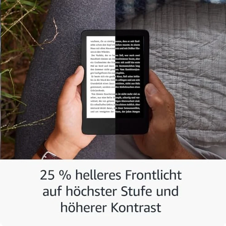 Amazon Kindle (16 GB) – Kompaktester E-Book-Reader mit blendfreiem Bildschirm und langer Akkulaufzeit – mit Werbung – schwarz – Bild 2