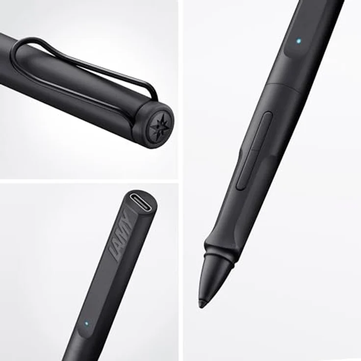 LAMY Safari Note+ All Black iPad Stift – iPad Pencil mit Palm Rejection, Druck-/Neigungssensitivität & bis zu 10 Stunden Akkulaufzeit – Bild 2