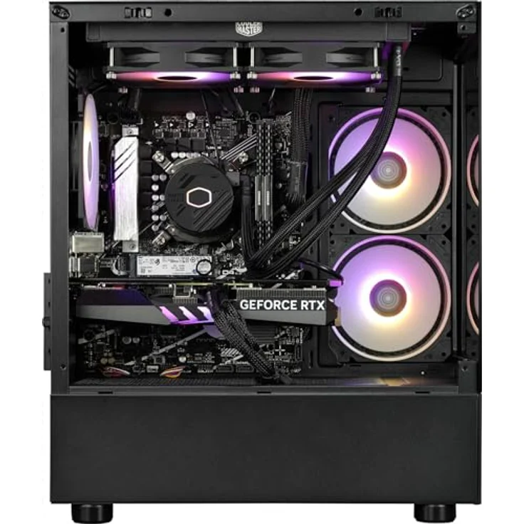 kiebel.de Gaming PC InvaderXS 14, Intel Core i7-14700KF, 32GB DDR4, NVIDIA RTX 5070 12GB, 1TB SSD, Windows 11, schwarz, kompakte Bauweise mit RGB-Lüfter – Bild 5