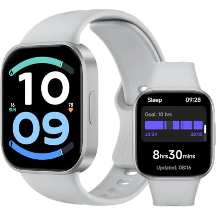 Xiaomi Redmi Watch 6 Active, Smartwatch mit 4,7 cm AMOLED-Display, Bluetooth 5.3, Gesundheitssensoren, Silver – Bild 1