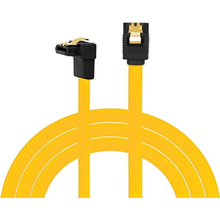 BIGtec BIG1997 0,2m HDD S-ATA Kabel gelb gerade/unten Kontakte vergoldet – Bild 10
